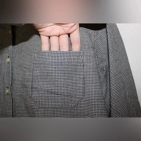 Women’s Pendleton Cotton Houndstooth Long Sleeve Button Down Shirt Size XL - Picture 3 of 8